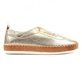 Evette Soft Gold Leather Plimsoll
