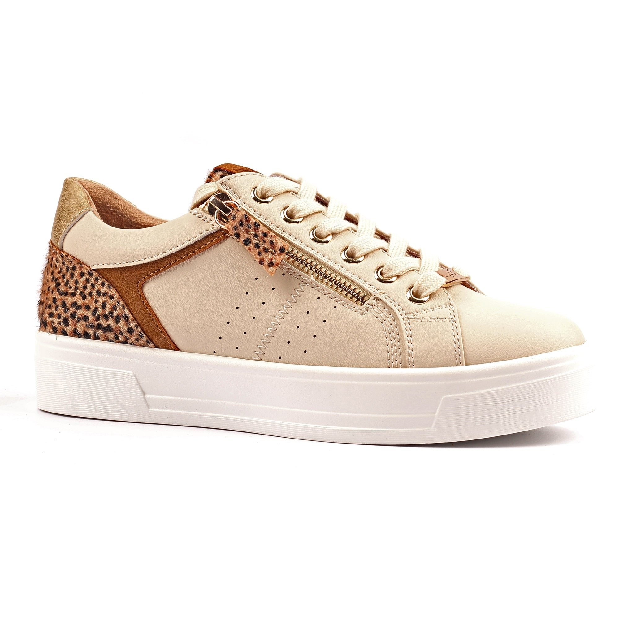 Presley Cream Trainer