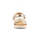 Lark Gold Leather Wedge Sandal
