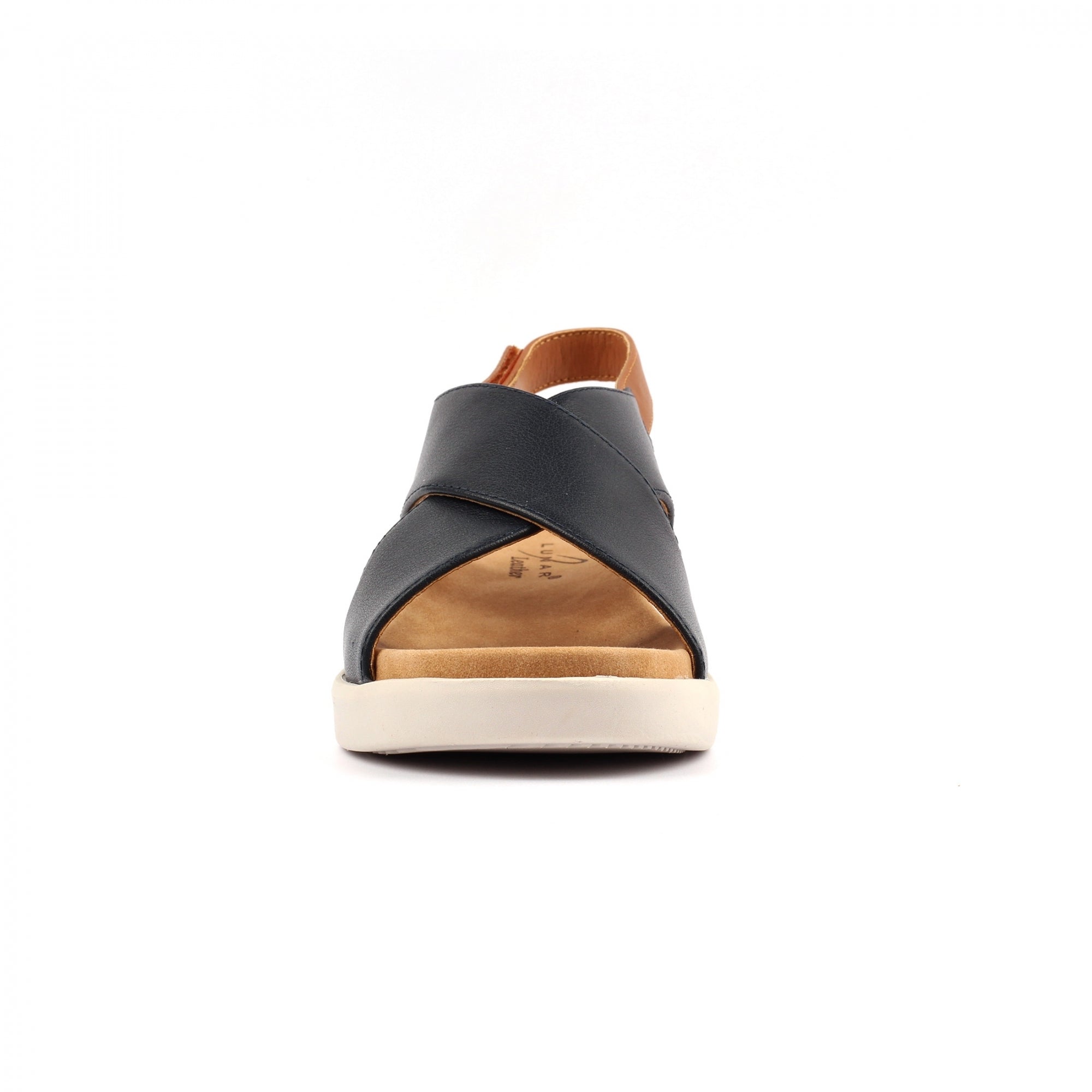 Merletta Navy Leather Sandal