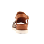 Steffi Ocelot Leather Wedge Sandal