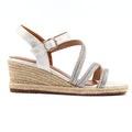 Izzy Silver Wedge Sandal