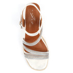 Izzy Silver Wedge Sandal