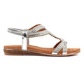 Carrie Silver Sandal
