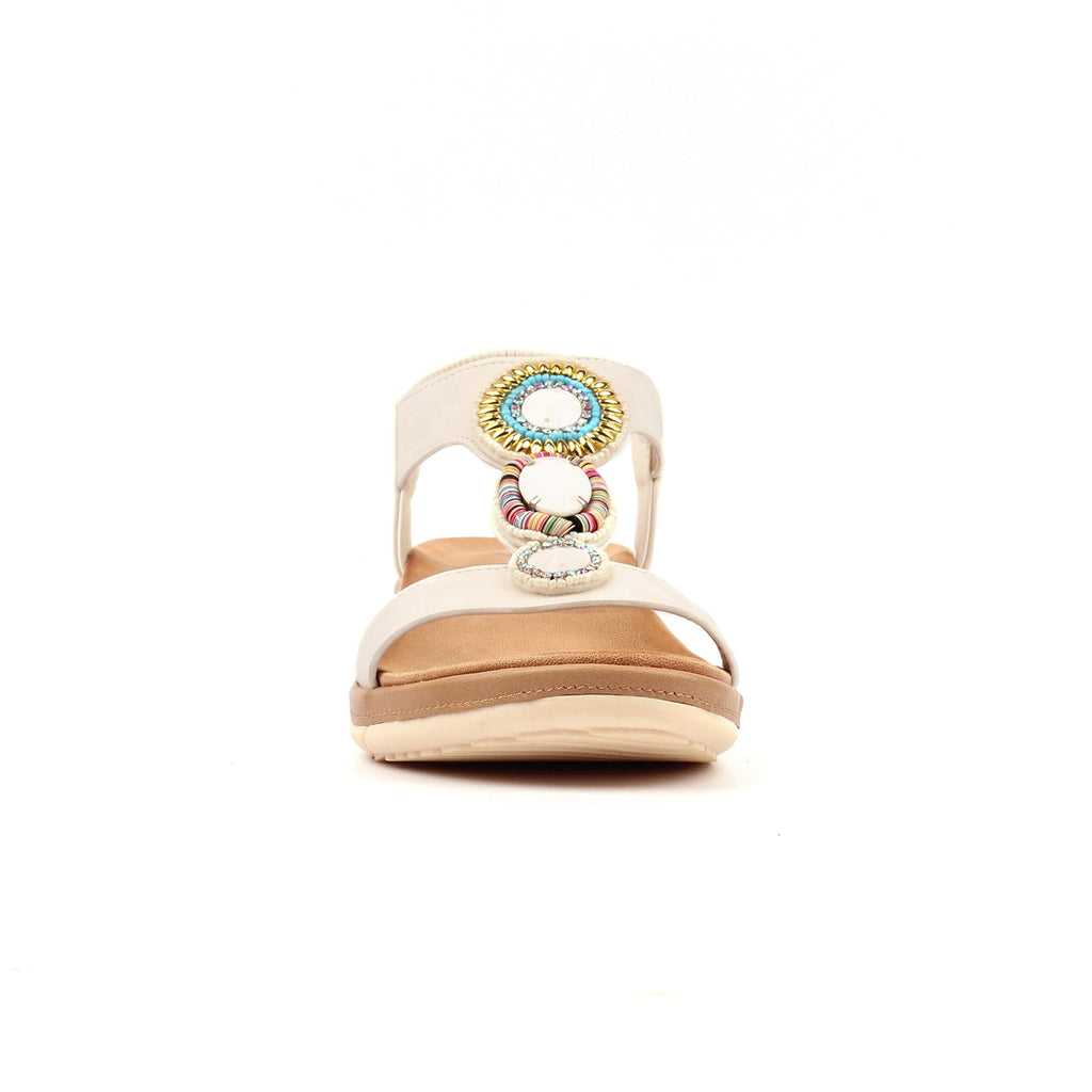 Kay White Sandal