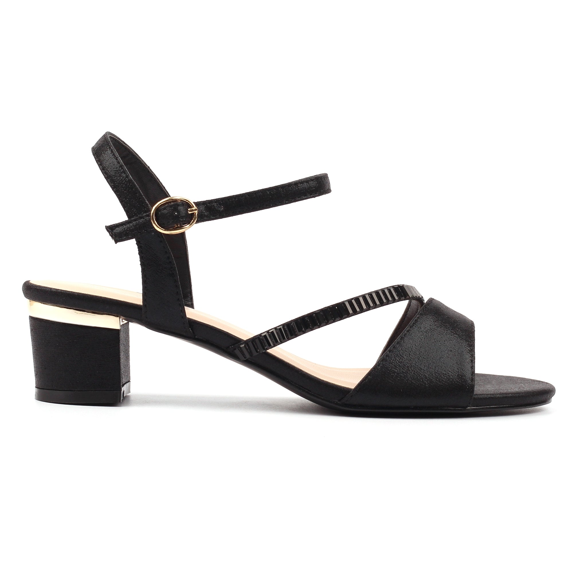 Jen Black Block Heel Sandal