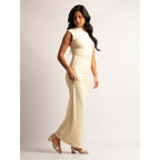 Jen Gold Block Heel Sandal