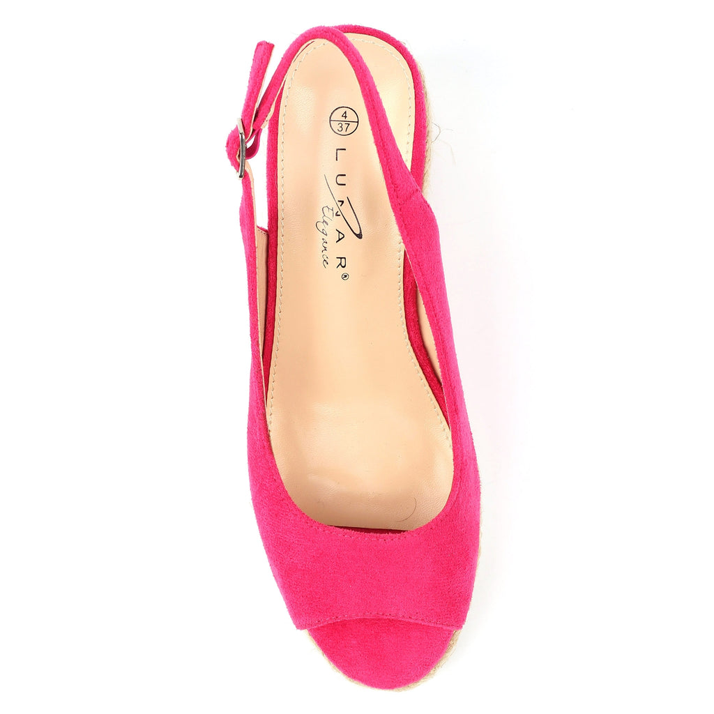 Pia Fuchsia Wedge Shoe