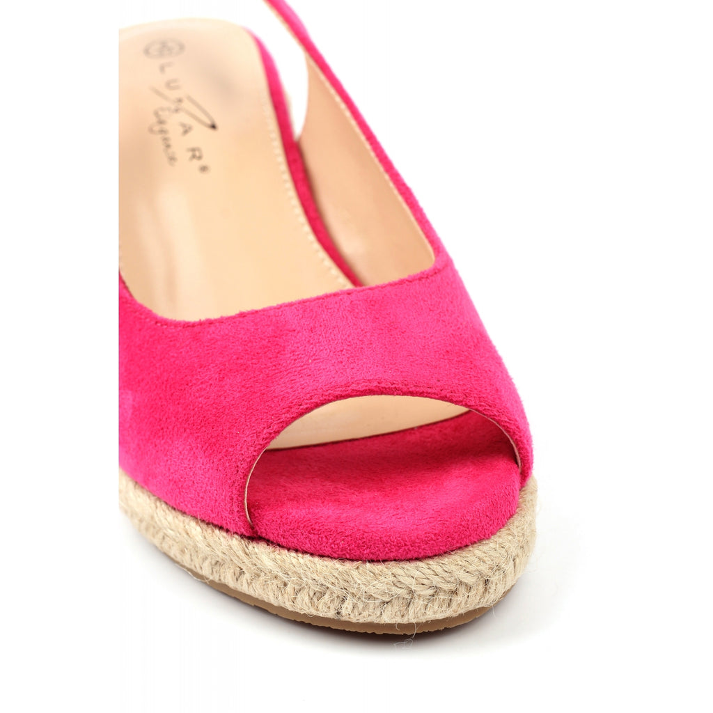 Pia Fuchsia Wedge Shoe