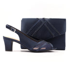 Priscilla Navy Shoe