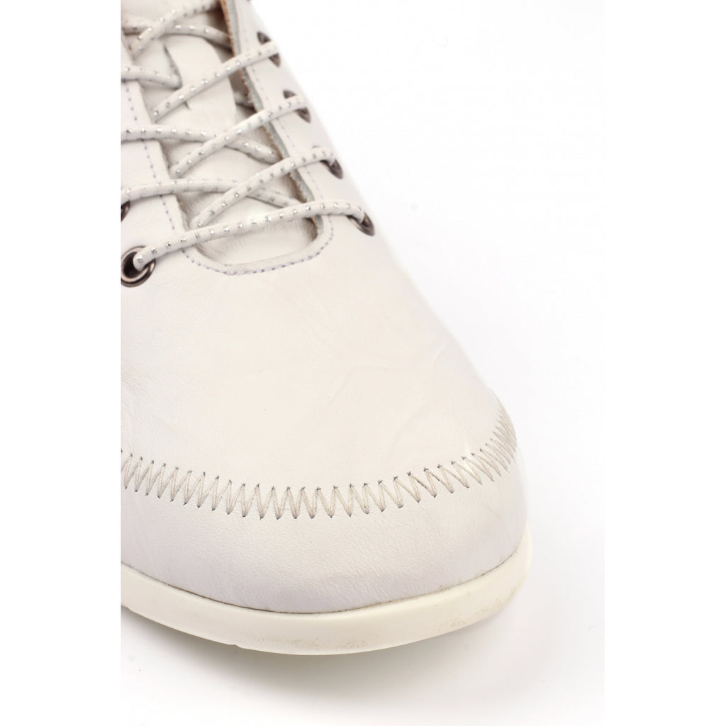 Penelopy White Leather Trainer