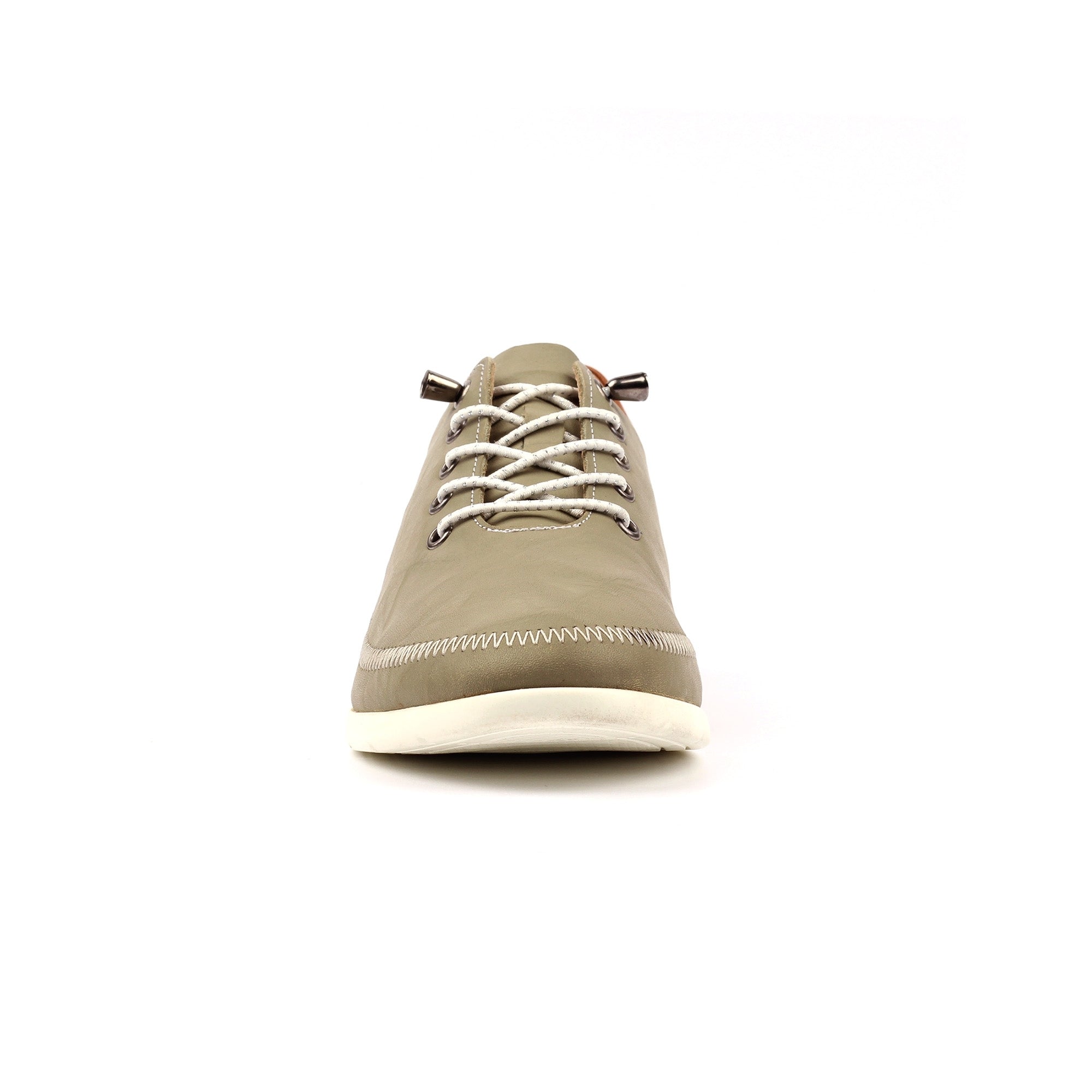 Penelopy Khaki Leather Trainer