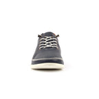 Penelopy Navy Leather Trainer