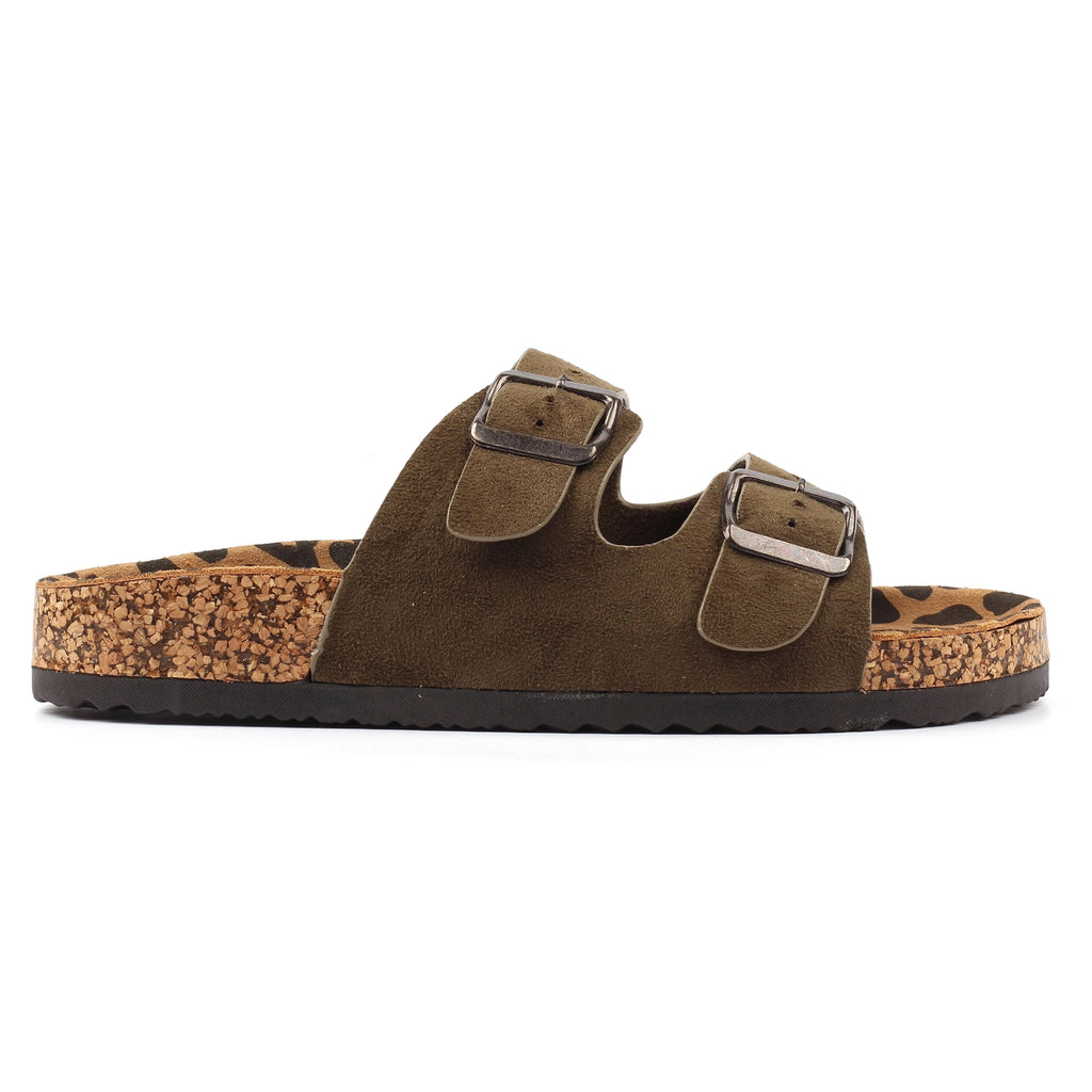 Pecan Sage Green Sandal