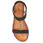 Portofino Black Sandal