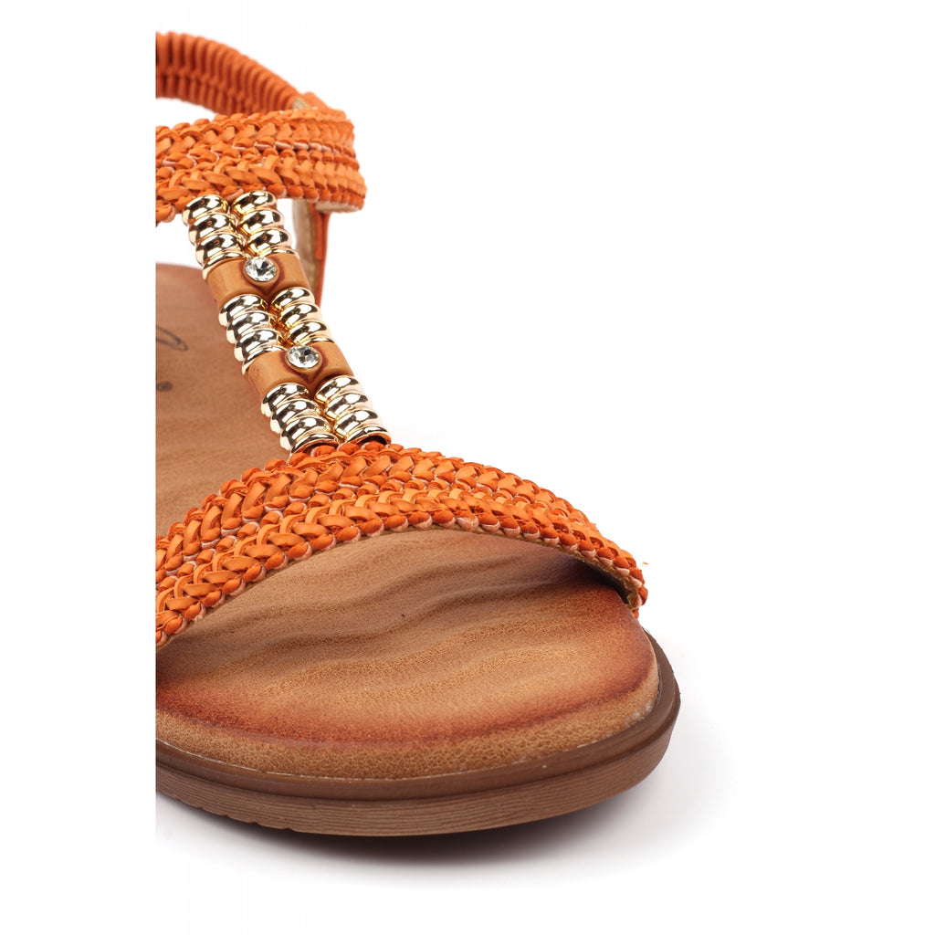 Portofino Orange Sandal