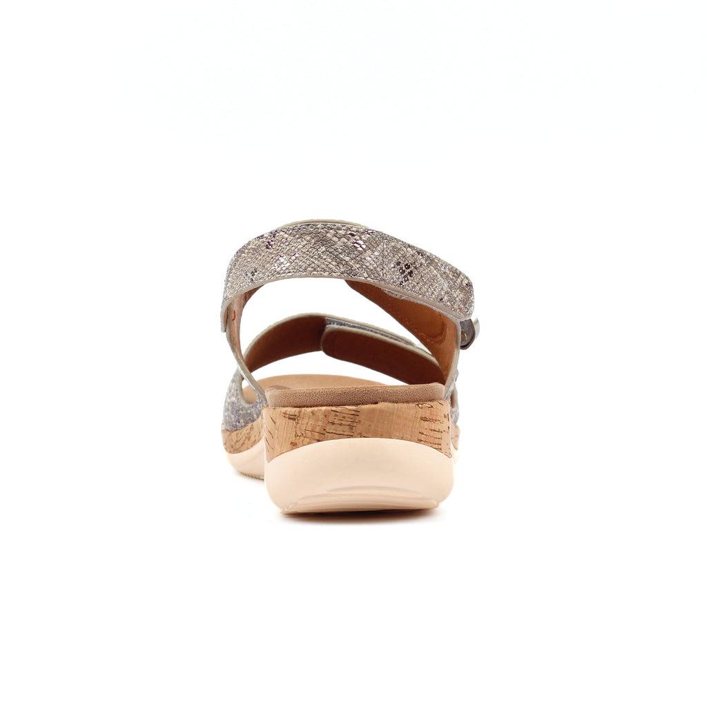 Beatrice Pewter Sandal