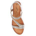 Darci Silver Wedge Sandal