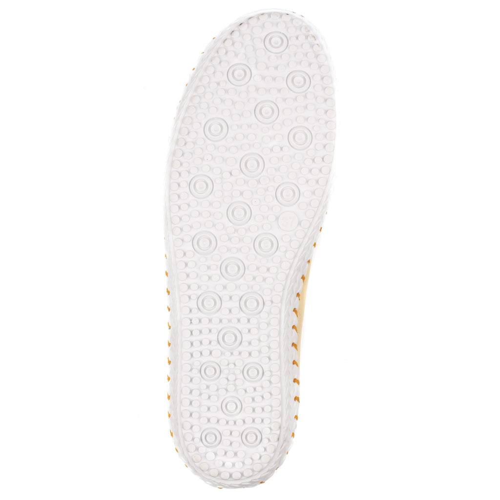 St Ives Lemon Leather Plimsoll