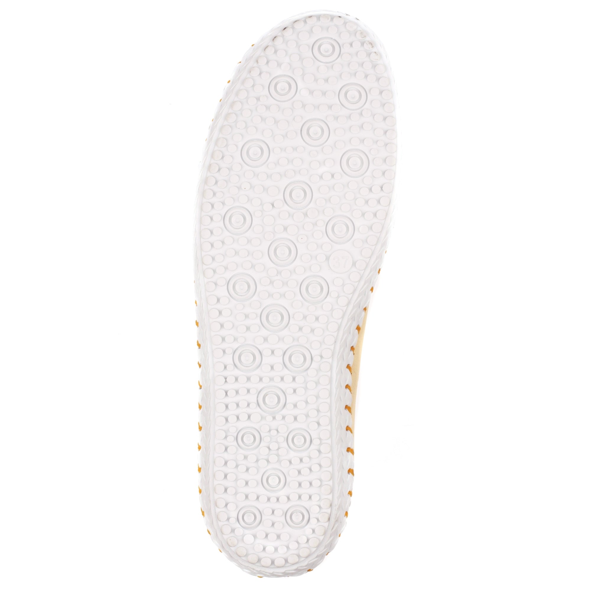 St Ives Lemon Leather Plimsoll