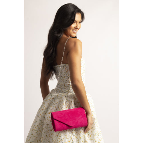 Abby / Amy Fuchsia Clutch Bag