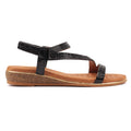 Jazmine Black/Black Wide Fit Sandal