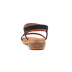 Jazmine Black/Black Wide Fit Sandal