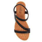 Jazmine Black/Black Wide Fit Sandal