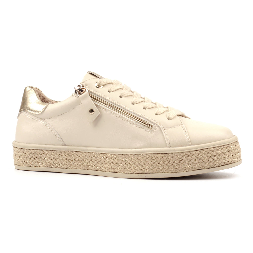 Hallie Beige Trainer