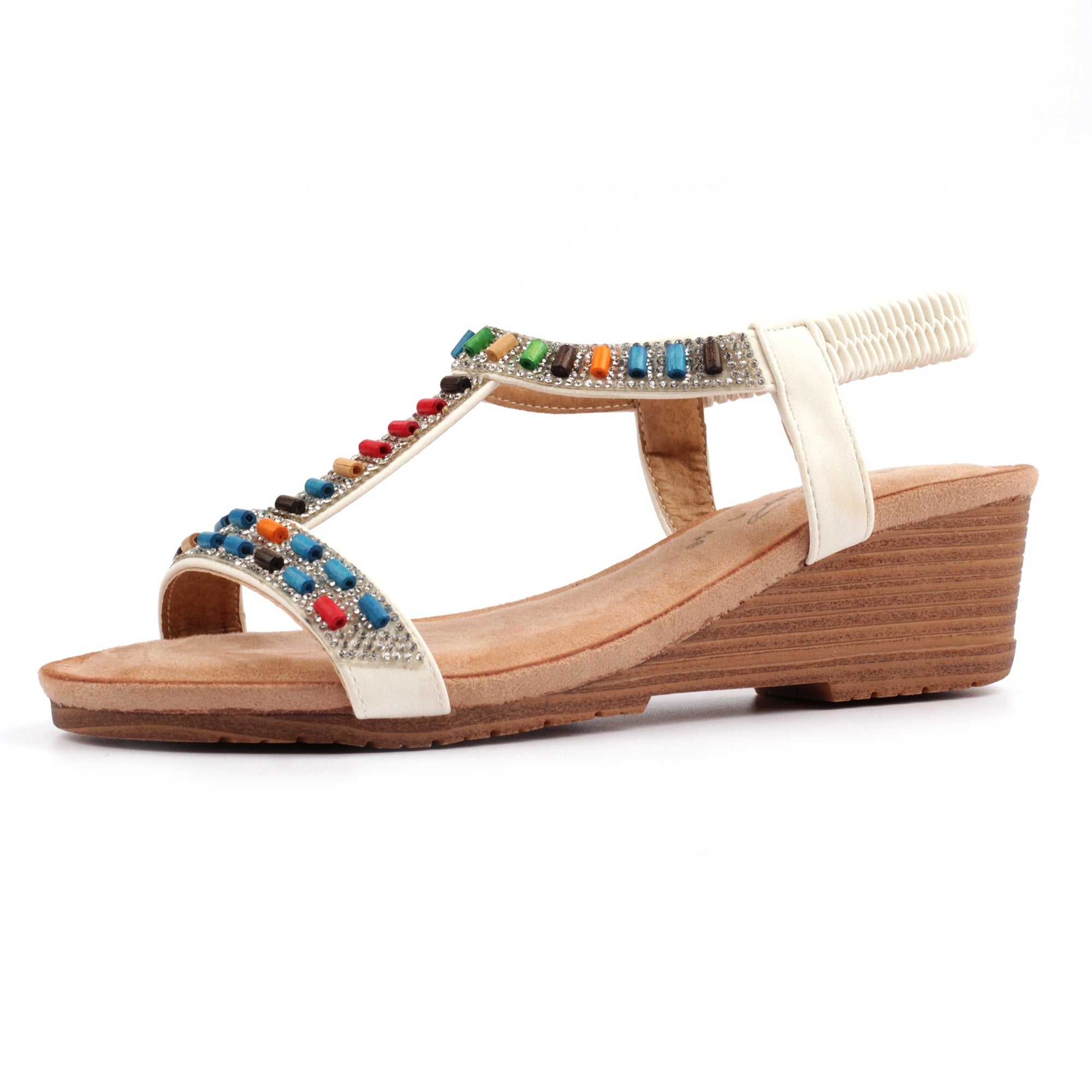 Reese White Sandal