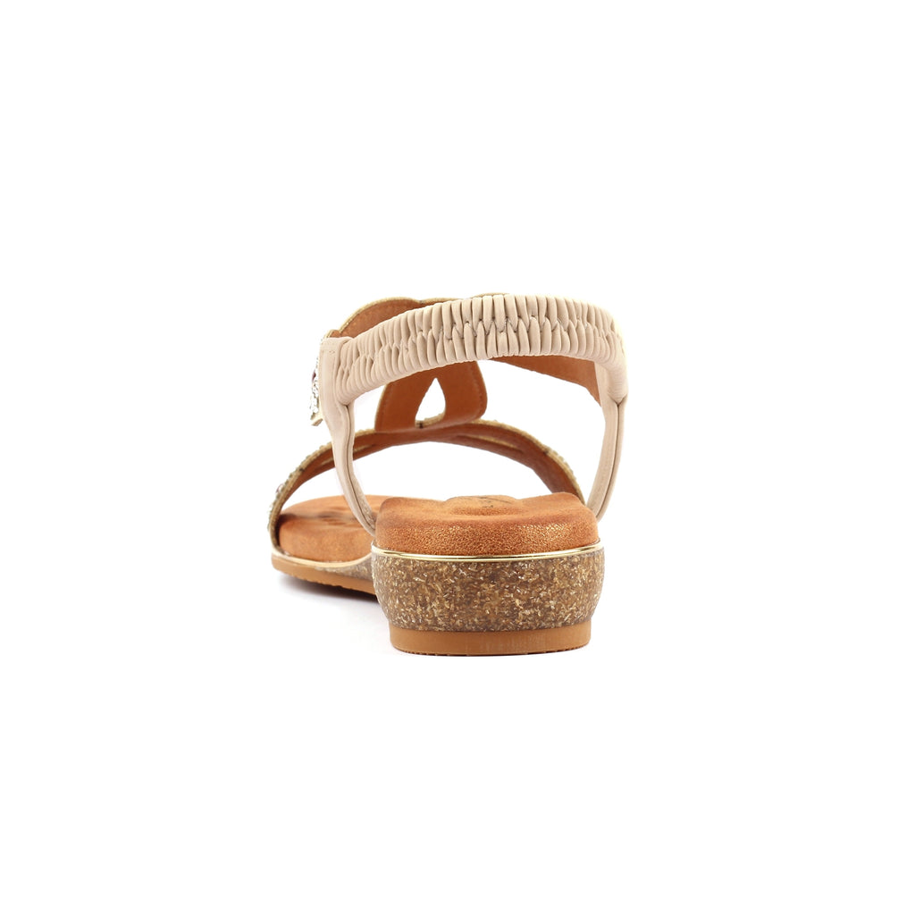 Indigo Beige Wide Fit Sandal