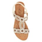 Indigo Beige Wide Fit Sandal