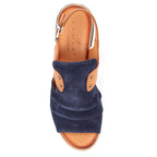 Jayleen Navy Leather Sandal