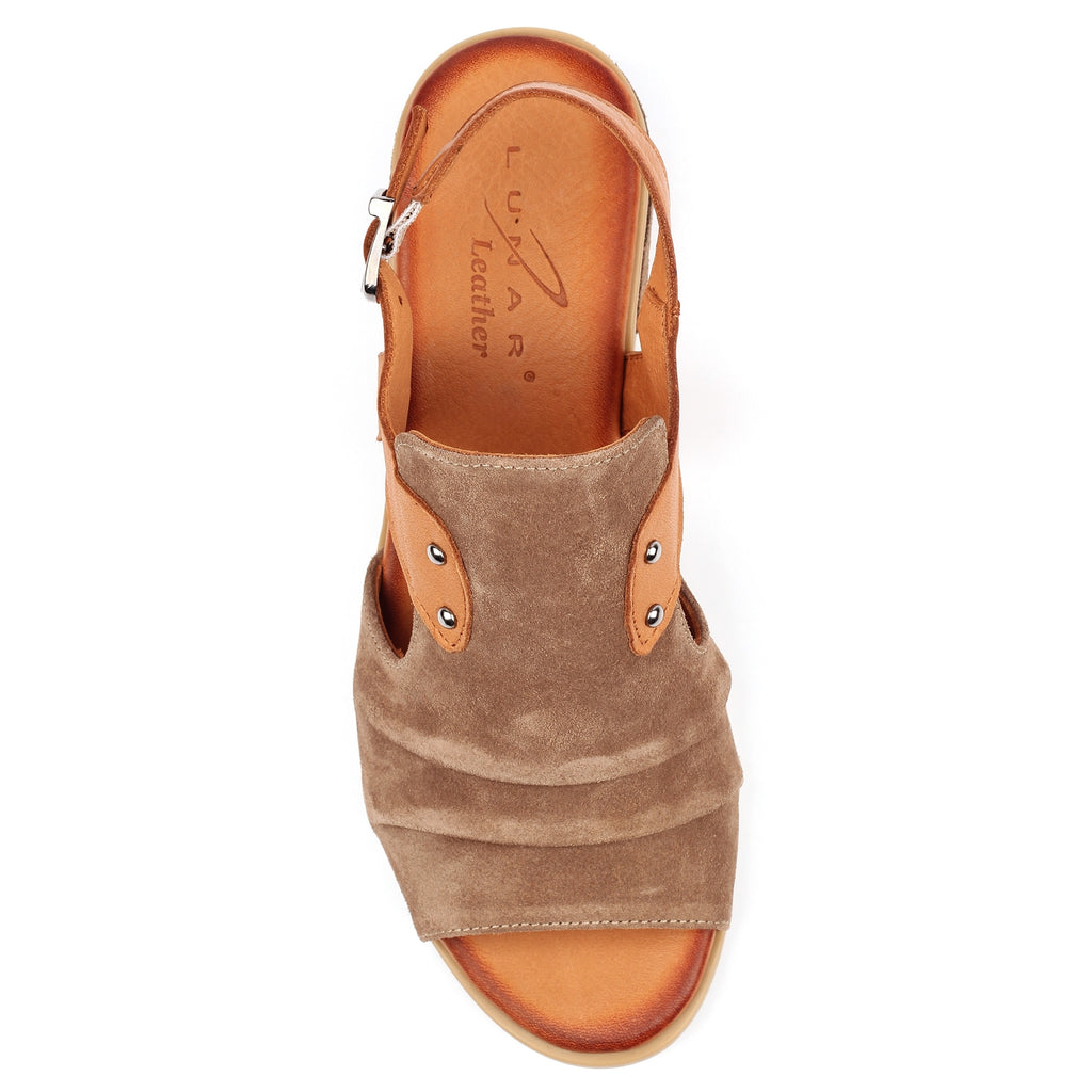 Jayleen Taupe Leather Sandal