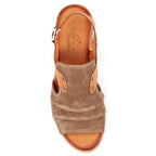 Jayleen Taupe Leather Sandal