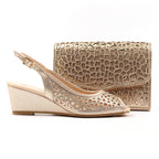 Ramona Gold Handbag