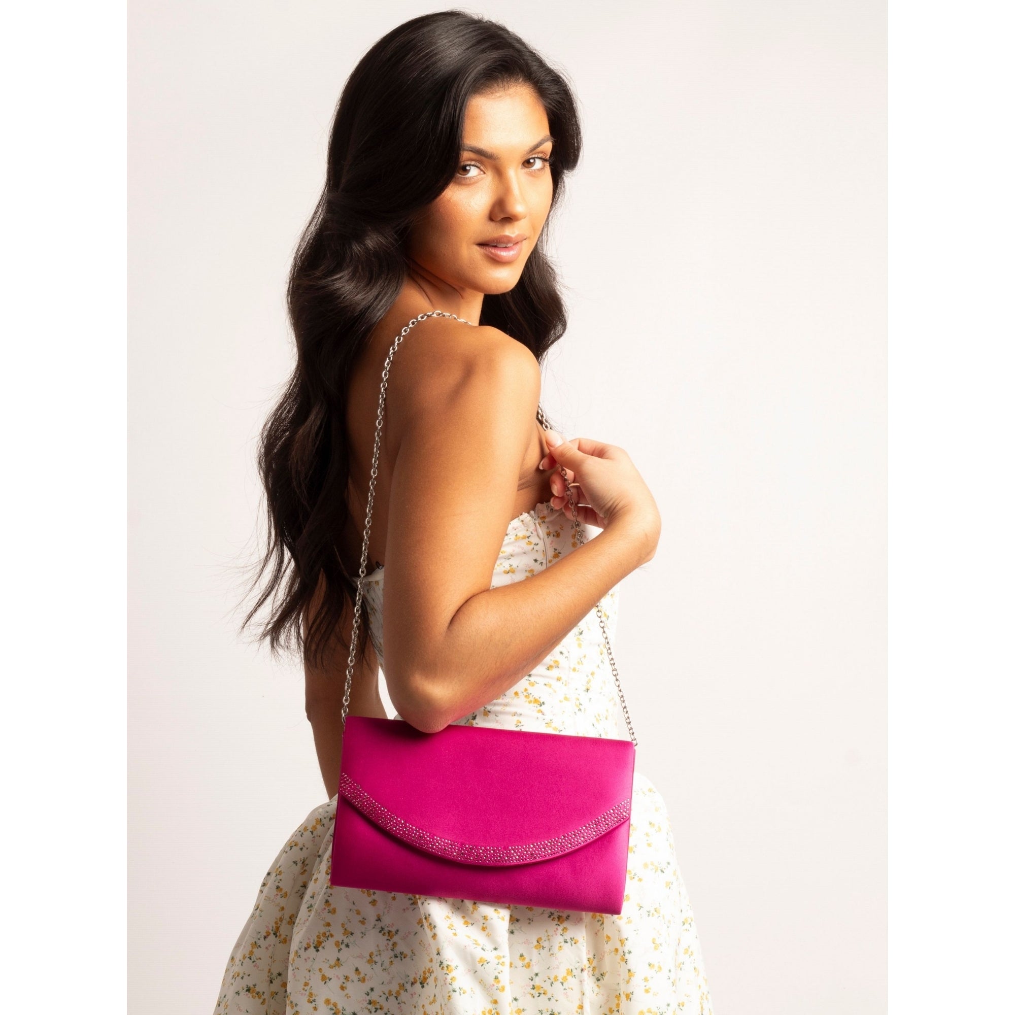 Nina Fuchsia Handbag