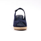 Pia Navy Wedge Shoe