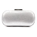 Francie SIlver Gemstone Clutch Bag