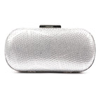 Francie SIlver Gemstone Clutch Bag