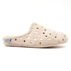 Cerys Beige Mule Slipper