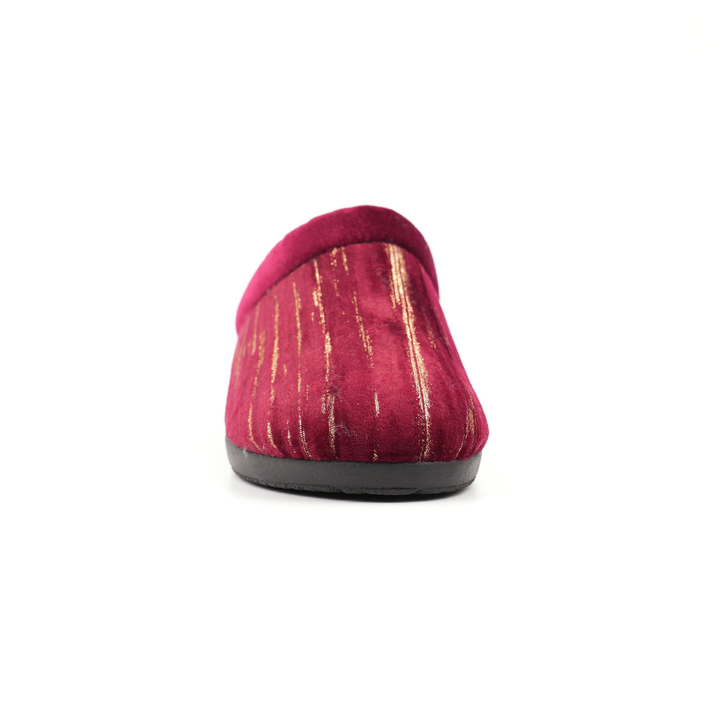 Glenda Burgundy Slipper