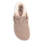 Ruthie Mink Mule Slipper
