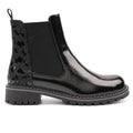 Bessy Black Patent Ankle Boot