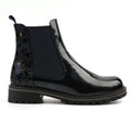 Bessy Navy Patent Ankle Boot