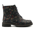 Amarillis Navy Floral Ankle Boot