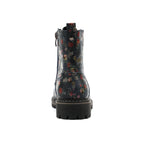 Amarillis Navy Floral Ankle Boot