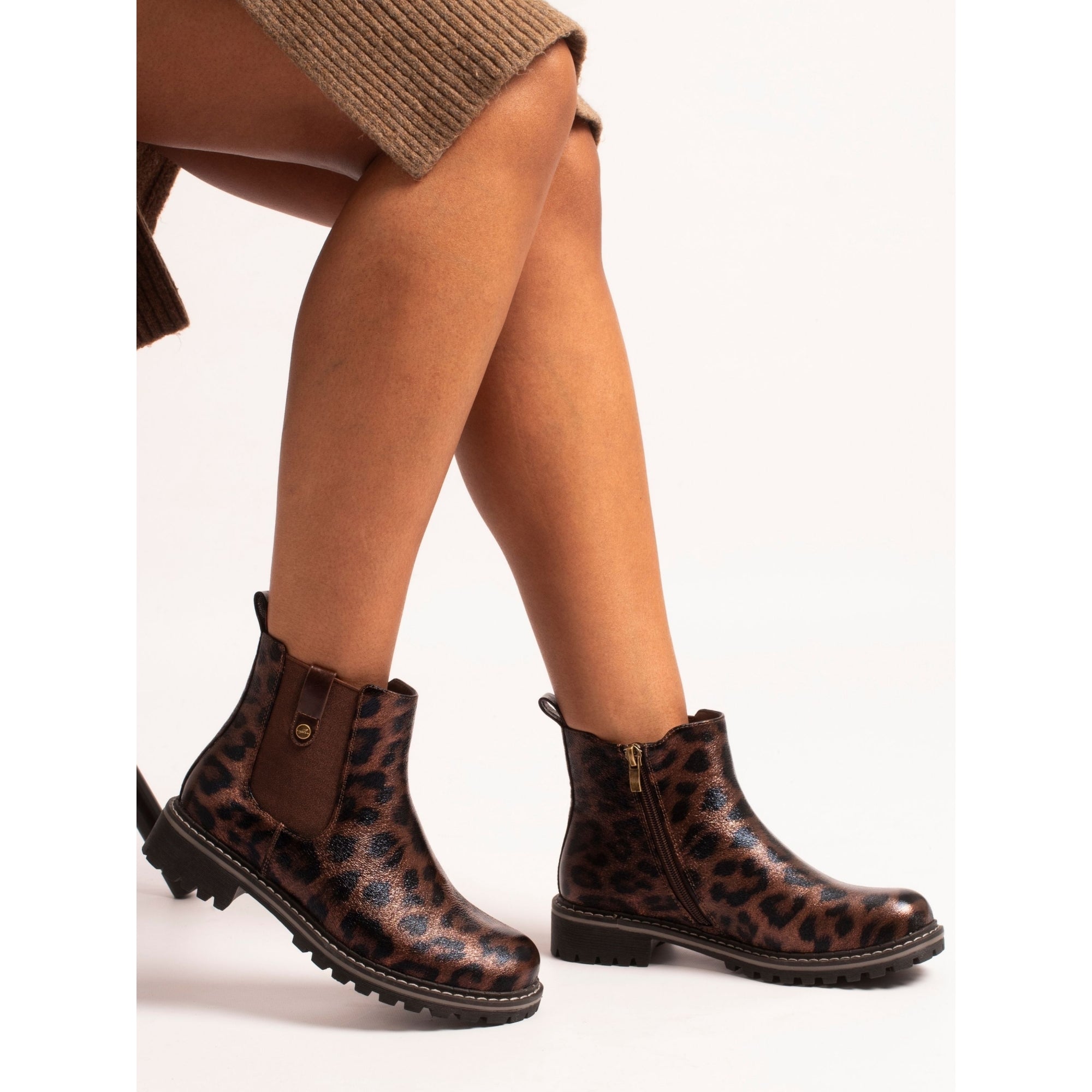 Andrea Brown Ankle Boot
