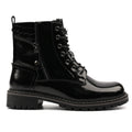 Allison Black Patent Ankle Boot