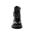 Allison Black Patent Ankle Boot